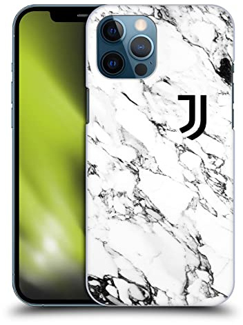 Head Case Designs Officially Licensed Juventus Football Club White Marble Hard Back Case Compatible With Apple iPhone 12 Pro Max
