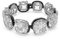 Swarovski Harmonia Armband, Kristalle im Kissenschliff, Weiss, Metallmix