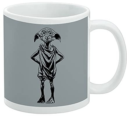 Harry Potter Dobby Ceramic Coffee Mug, Novelty Gift Mugs for Coffee, Tea and Hot Drinks, 11oz, White