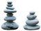 Sdeetesamjun 2 PCS Zen Stacking Stones, Handmade Rocks Statues Japanese Garden Decor, Office Relaxing Yoga Meditation Accessories (2 PCS)