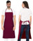 PALLTEX Borago Kochschürze Männer Kochschürze Damen Schürze Damen Schürze Herren für Kochen Basteln Malen Backen (Burgund)