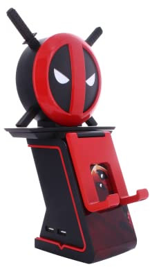Cable Guys Ikon Charging Stand - Marvel Deadpool Gaming Accessories Holder & Phone Holder for Most Controllers (Xbox, Play Station, Nintendo Switch) & Phone