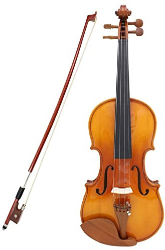 Student Violine, Massivholz, Akustische Violine, Geflammter Ahornboden Mit Brasilholzbogen, Geigenkoffer Erwachsene Violine (Color : 1/2)