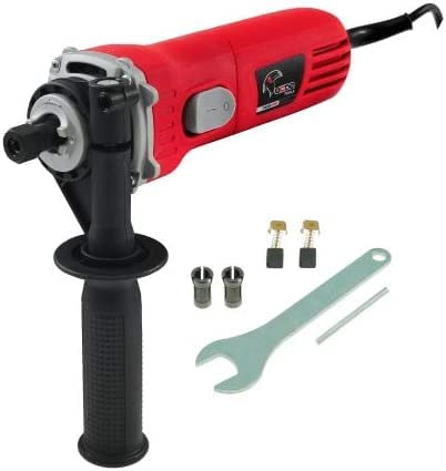 Rexxer | Geradschleifer 600W kurz | 3-stufiger variabler Geschwindigkeit | Leerlaufdrehzahl 12.000-27.000 U/min |Schleifmaschinen | Stabschleifer | Poliermaschine | inkl Spannzange, Maulschlüssel