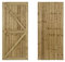 Featheredge Wooden Garden and Side Gates, Fully Framed and Capped (v2)(H-1800, W-700, Natural (Light Green) Finish)