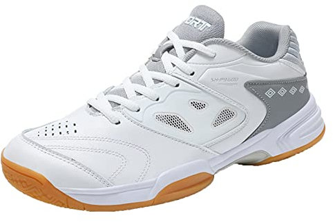 PENXZT Badminton -Schuhe Für Herren Erwachsene Innenplatzschuhe Atmungsaktiv Für Sportkürbis -Volleyball -Tennis Tischtennis,A,42 EU
