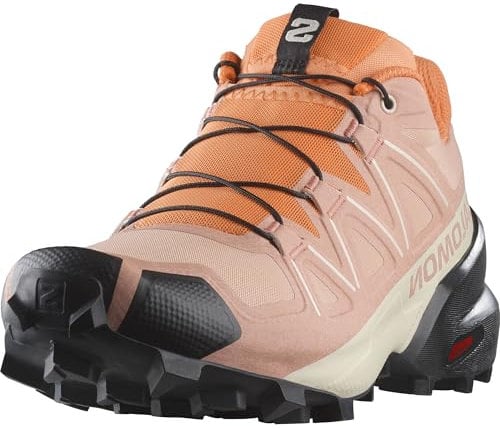 Salomon Speedcross Damen Trail-Laufschuhe, Outdoor-bereit, Stabilität, Passform, Cameo Brown, 40 2/3