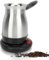 Pssopp Elektrische Kaffeekanne, Eu Stecker, Wasserkocher, 600 Ml, Edelstahl, Schlanker Lampenauslauf, Haushaltsmilchkessel, Matte Textur, LED für die Türkei, 220 V, 600 W, 220 V, Eu