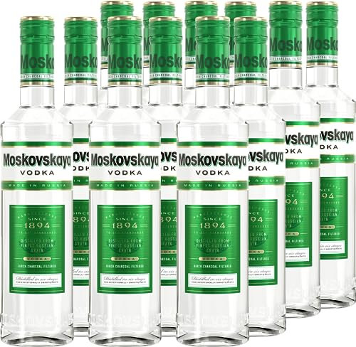Moskovskaya Vodka 12x 0,5L I Premium Vodka I 38% vol.