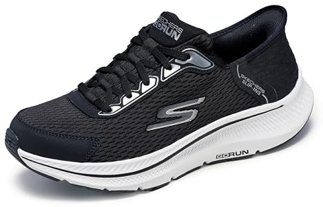 Skechers Go Run Consistent 2.0 EmpowerSneaker - Zapatillas sin cordones para hombre, Negro/Blanco, 9 Wide