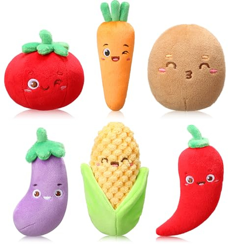 Aoriher 6 Pcs Plush Vegetable Toys for Classroom Students Gifts