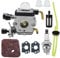 Hoypeyfiy FS38 Carburetor Carbon Fiber Fuel Filter Bulb Kit For Stihl HS45 Hedge Trimmer FS38 FC55 FS310 Zama C1Q-S169B
