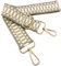 Verstellbarer Schultergurt Tasche Khaki Beige Grau, Taschengurte zum Wechseln, Taschengurt Breit mit Karabiner Gold, 80-130cm Tragegurt Tasche für Damen Schulterriemen, Moderne Handtasche, 3.8cm, 805