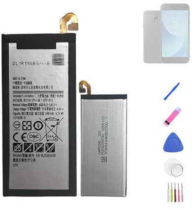 HIGHAKKU Batterie de rechange EB-BJ330ABE compatible avec Galaxy J3 2017 SM-J330 avec outils