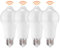Powstro LED Smart Motion Light Bulbs - E27 PIR Light Sensor Bulb 12W Cool White 6500K Auto On/Off Night Lamp for Stairs, Garage, Corridor, Walkway, Yard, Hallway, Patio, Carport (4 Pack)