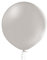 Luftballon XL 60 cm Latex Pastell Chrom Metallic Riesen Ballon Geburtstag Deko Party Bio Latex, Farbe:Warm Grey