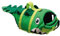 Croci Crocodile - Giubbotto di Salvataggio per Cani, Giubbotto Salvagente per Animali Domestici, Salvagente Gilet con Manico per Cani - Coccodrillo, 40 cm