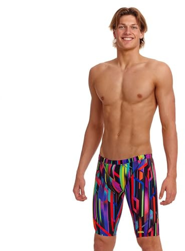 Funky Trunks Baby Beamer Jammer Badehose Herren chlorresistent UV Schutz 50+, Größe:6