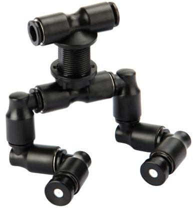 zerstäuber düse, Doppelkopf Reptilien Fogger Sprinkler 360 ° einstellbar ökologische Landschaft Regenwald für Reptilien Amphibien Pflanzen Blumen