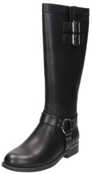 Fitters - Stivali da donna Romy (EU) 42, 43, 44, 45, taglie forti da donna, Nero , 42 EU