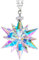 susiodeu Exquisite Weihnachtsstern Dekorationen leuchten hell auf dem Baum. Kristall Weihnachtsbaumschmuck, Glas Schneeflocken Dekoration, A, 75MM