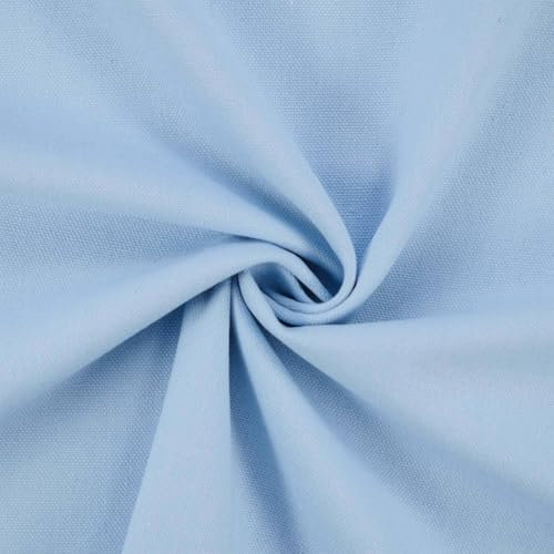 Canvas Stoff gewaschen, uni hellblau (Länge am Stück: ab 50cm / Breite: 150cm)