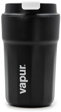 Vapur Allzweckbecher mit Klappdeckel, 340 ml, Schwarz, 1 Stück