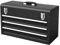 TANGZON 3 Drawer Tool Chest, Lockable Metal Tool Box with Double Latch System, Ball Bearing Slides, EVA Liners & Carrying Handle, Portable Toolbox Tool Storage Cabinet, 52 x 22 x 31cm (Black)