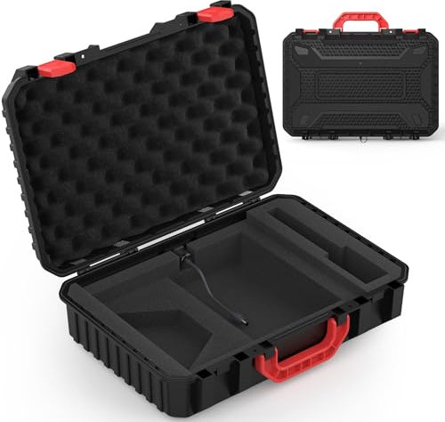 Hugener Starlink Mini Tragetasche Wasserdichter Hartschalenkoffer – Integrierter Ladeanschluss, stoßfeste Transportbox mit schockabsorbierender Schaumstoffpolsterung für Reisen & Camping