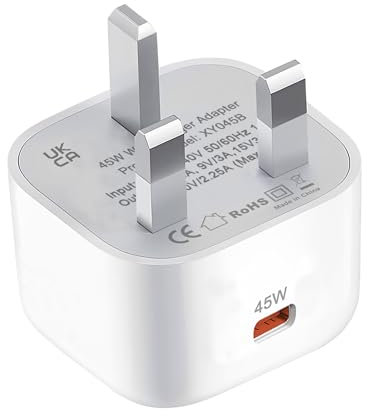 45W USB C Fast Charger Plug for Samsung Galaxy S25 Ultra/S25/S25 Plus/A56 5G/A26 A36 A16/S24 S23 S22 S21 S20/S24 FE/A55 5G/A54 A25/A14 A05S/A23/A33/A52 Z Fold 4 5/Z Filp 6,Type C Wall Charging Adapter