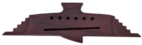 DECORNIJIA 6 Saiter Saitige Akustikgitarren brücke aus Rosenholz Langlebiger Gitarrenersatzteil Stabile Korpusbrücke für Folk Konzertgitarre Hochwertiges Zubehör für Gitarrenliebhaber
