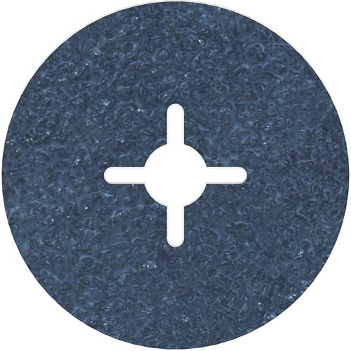 Bosch PRO R574 Fiberscheibe, 125 mm, G24 | für Stahl, Stahl, Körnung 24, Professional Zubehör Kleiner Winkelschleifer