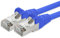 Network cable CAT 5e foil and braid shielded SFTP network patch cable with 2x RJ45 plugs 2m blue