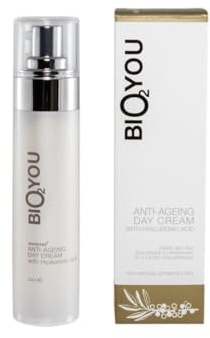 BIO2YOU Anti-Aging Tagescreme mit Hyaluron & Sanddorn (50ml) – Natürliche Faltenstraffung & Feuchtigkeitspflege – Bio Gesichtscreme mit Kollagen, Aloe Vera & Avocadoöl – Hergestellt in EU