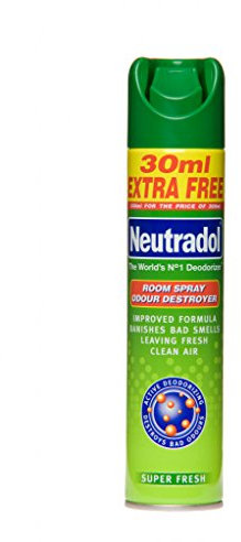 Neutradol Odour Destroyer Air Freshener Super Fresh Aerosol Spray, 330 ml NEUTRASF WHITE