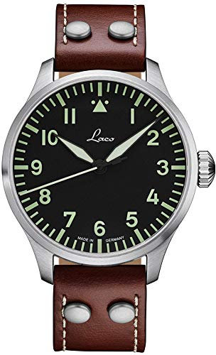 Laco 1925 Herren-Armbanduhr Analog Automatik Leder Braun 861688
