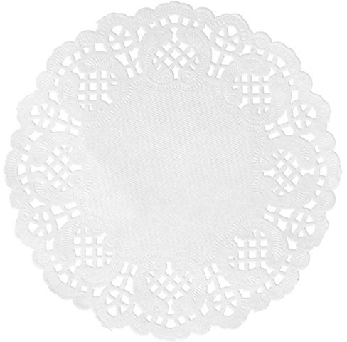 10 Stück Tortenspitzen weiß, D 35 cm