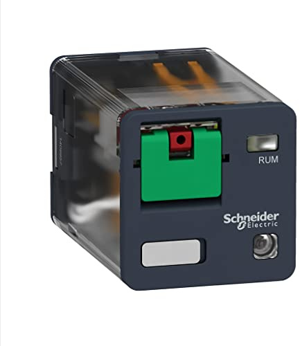 Schneider Electric Harmony Relay RUM, Steckrelais 3-poliger Wechsler 10A 120V ac Spule, Packung a 10 Stück