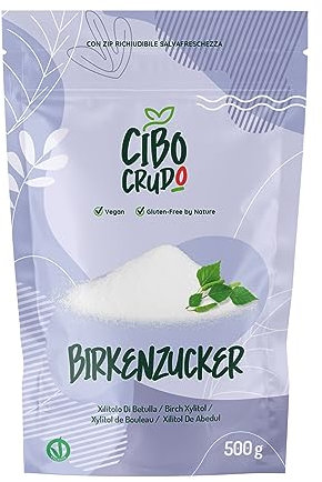 Xylit Zucker Birkenzucker in Pulver - 500g. Xylitol Zucker als Zuckerersatz. Xylit Puderzucker aus Finnland.