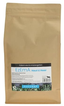 NATUSAT Kräutermischung EzEm Haut und Haar - Pferdefellpflege, Ekzemer, Fellwechsel (1000 g)