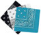 Set 3 bandanas paisley damen und herren 57x57cm