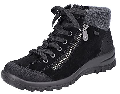 Rieker L7132, Women’s Ankle boots, Black (Schwarz/Schwarz/Anthrazit 01), 4 UK (37 EU)