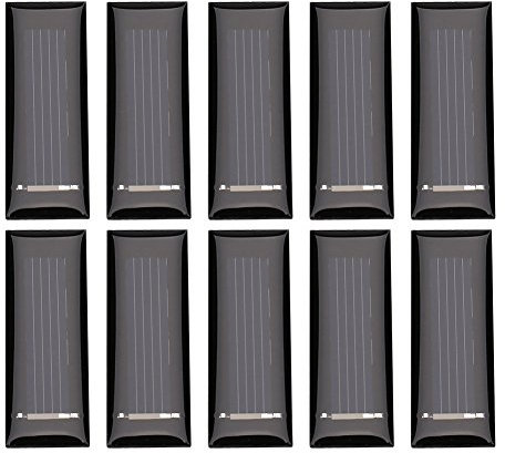10 pcs Mini Panneau Solaire 0.5 V 100 mA Portable polycristallin Panneau Solaire DIY Solar Module d'alimentation à Haut rendement Chargeur