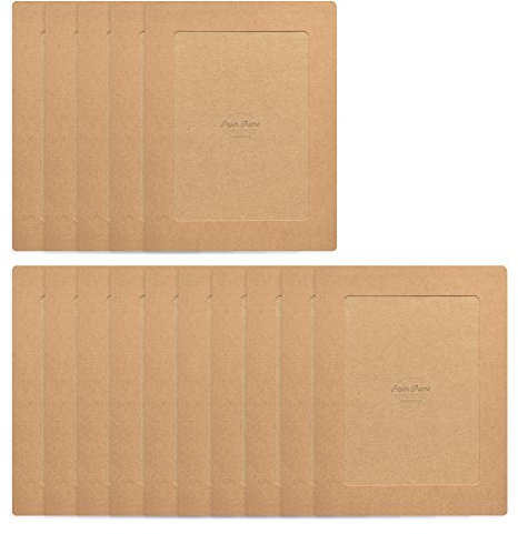 Monolike Cornici per foto in carta kraft, 12,7 x 17,8 cm, confezione da 15 pezzi, per foto da 12,7 x 17,8