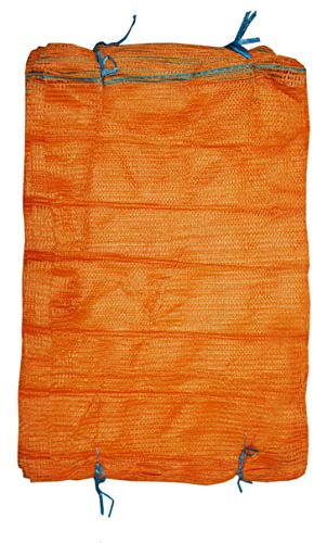 HELO Raschelsäcke 500 Stück für bis zu 50 kg Gewicht (60 x 100 cm), hoch reißfest und mit Zugband, Säcke geeignet z.B. als Kartoffelsäcke, Zwiebelsäcke, Gemüsesäcke, Obstsäcke oder Holzsäcke