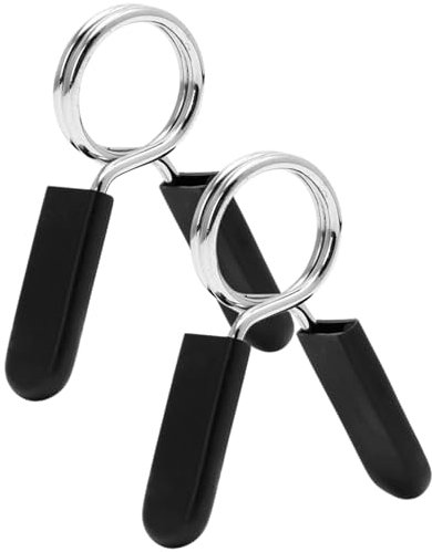 The Pure Blue 30mm/1.2” Spring Steel Weight Clips - 1 Pair Metal Clamps for Barbells, Dumbbells, Bars. Weightlifting and Strength Training Essential. Gym Accessories and Fitness Equipment.