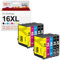 ejet Kompatibel Tintenpatrone als Ersatz für Epson 16 16XL Druckerpatronen WF-2630 WF-2760 WF-2540 WF-2660 W-F2750 WF-2650 WF-2510 WF-2520 WF-2530 WF-2010 (4 Schwarz/2 Cyan/2 Magenta/2 Gelb,10er Pack)
