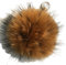 Porte-clés pompon en fourrure - Pendentif de sac - Pompon en fourrure - Porte-clés pour sac à main, sac, clés, voiture, valise, téléphone portable - Décoration