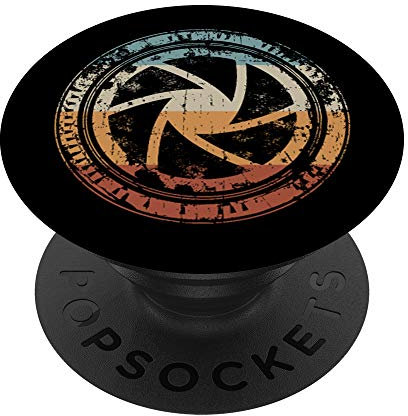 Vintage Camera Blende Iris Icon für Fotograf PopSockets mit austauschbarem PopGrip