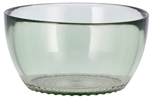 BITZ Kusintha Schale, Schüssel aus Glas, 12 cm, Grün